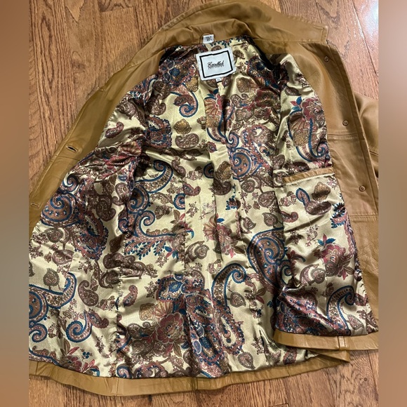 Vintage Excelled Collection Cognac 100% Leather Coat size XS - Picture 7 of 10